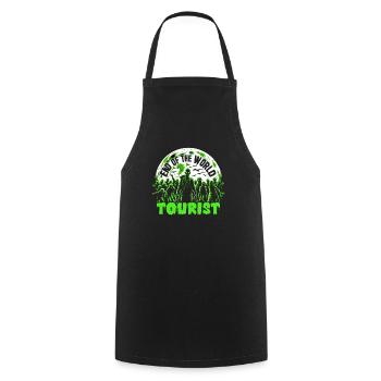 Horror Movie Fan Zombie Horror Classic - Cooking Apron - black - Front - AI Model Male 185 dark (185cm)