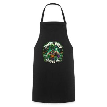 Horror Movie Fan Zombie Horror Classic - Cooking Apron - black - Front - AI Model Male 185 dark (185cm)
