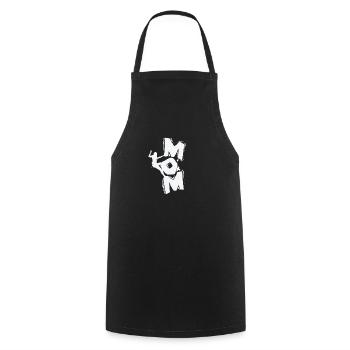 Mom Bouldern - Kochschürze - Schwarz - Vorne - AI Model Male 185 dark (185cm)