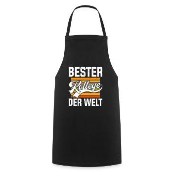 Bester Kollege der Welt Mitarbeiter Bürokollege - Kochschürze - Schwarz - Vorne - AI Model Male 185 dark (185cm)