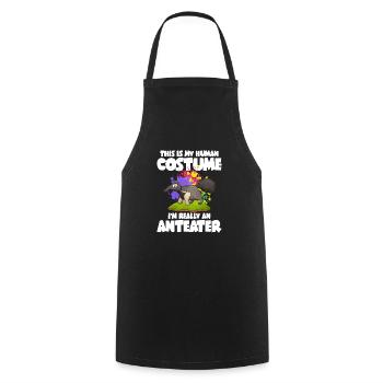 Dear Anteater Gift - Cooking Apron - black - Front - AI Model Male 185 dark (185cm)