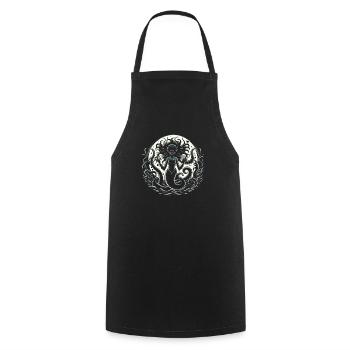 Creepy Sirens, Horror Mermaid, Creepy - Cooking Apron - black - Front - AI Model Male 185 dark (185cm)