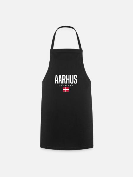Aarhus Dänemark - Kochschürze - Schwarz