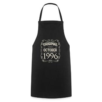 Millésime - Original depuis octobre 1996 Anniversaire - Tablier de cuisine - noir - Devant - AI Model Male 185 dark (185cm)