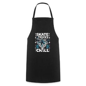 Patinage sur glace Patineurs sur glace - Tablier de cuisine - noir - Devant - AI Model Male 185 dark (185cm)