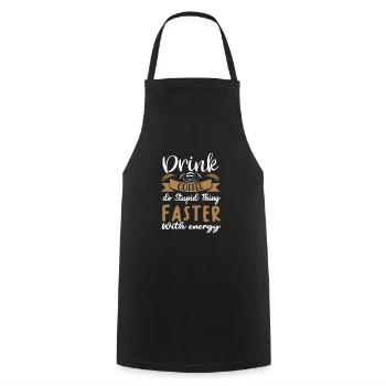 Coffee - Cooking Apron - black - Front - AI Model Male 185 dark (185cm)