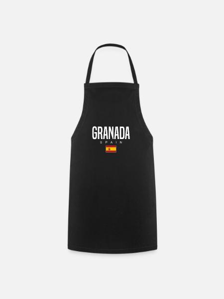 Granada Spanien - Kochschürze - Schwarz