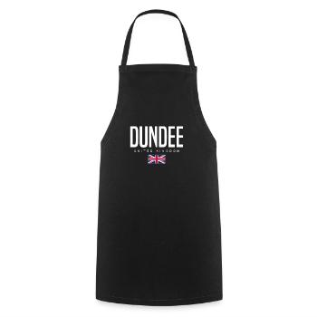 Dundee, United Kingdom - Cooking Apron - black - Front - AI Model Male 185 dark (185cm)