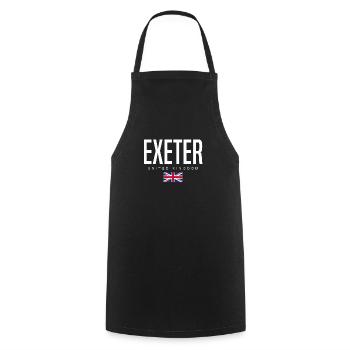 Exeter, United Kingdom - Cooking Apron - black - Front - AI Model Male 185 dark (185cm)