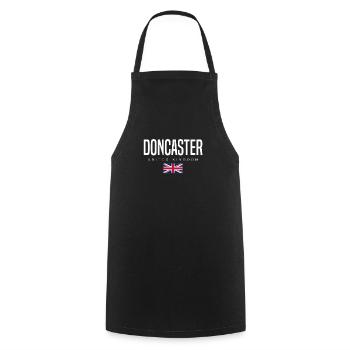 Doncaster, United Kingdom - Cooking Apron - black - Front - AI Model Male 185 dark (185cm)