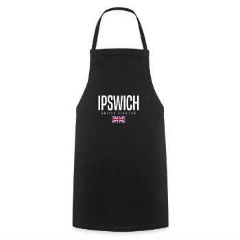 Ipswich, United Kingdom - Cooking Apron - black - Front - AI Model Male 185 dark (185cm)