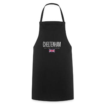 Cheltenham, United Kingdom - Cooking Apron - black - Front - AI Model Male 185 dark (185cm)