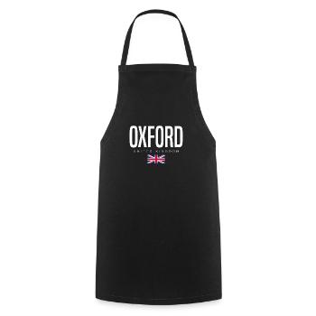 Oxford England Großbritannien - Kochschürze - Schwarz - Vorne - AI Model Male 185 dark (185cm)