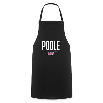 Poole England Großbritannien - Kochschürze - Schwarz - Vorne - AI Model Male 185 dark (185cm)