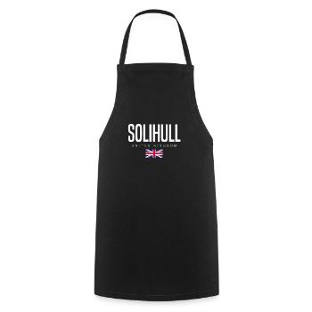 Solihull, England, United Kingdom - Cooking Apron - black - Front - AI Model Male 185 dark (185cm)