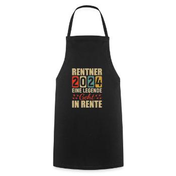 Rentner 2024 Eine Legende Geht In Rente Geschenke - Kochschürze - Schwarz - Vorne - AI Model Male 185 dark (185cm)