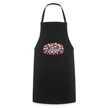 Macaron lovers French macarons - Cooking Apron - black - Front - AI Model Male 185 dark (185cm)