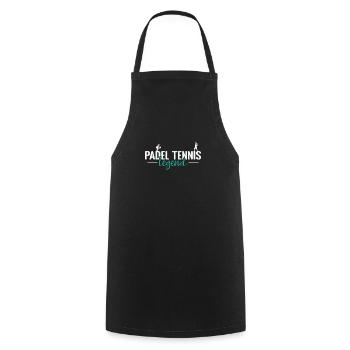 Légende du padel - Tablier de cuisine - noir - Devant - AI Model Male 185 dark (185cm)