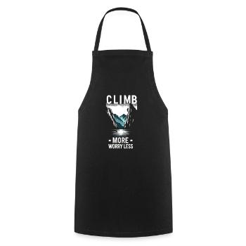 Escalade, Aventure en plein air, Escalade de bloc - Tablier de cuisine - noir - Devant - AI Model Male 185 dark (185cm)