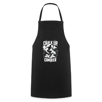 Escalade, Aventure en plein air, Escalade de bloc - Tablier de cuisine - noir - Devant - AI Model Male 185 dark (185cm)