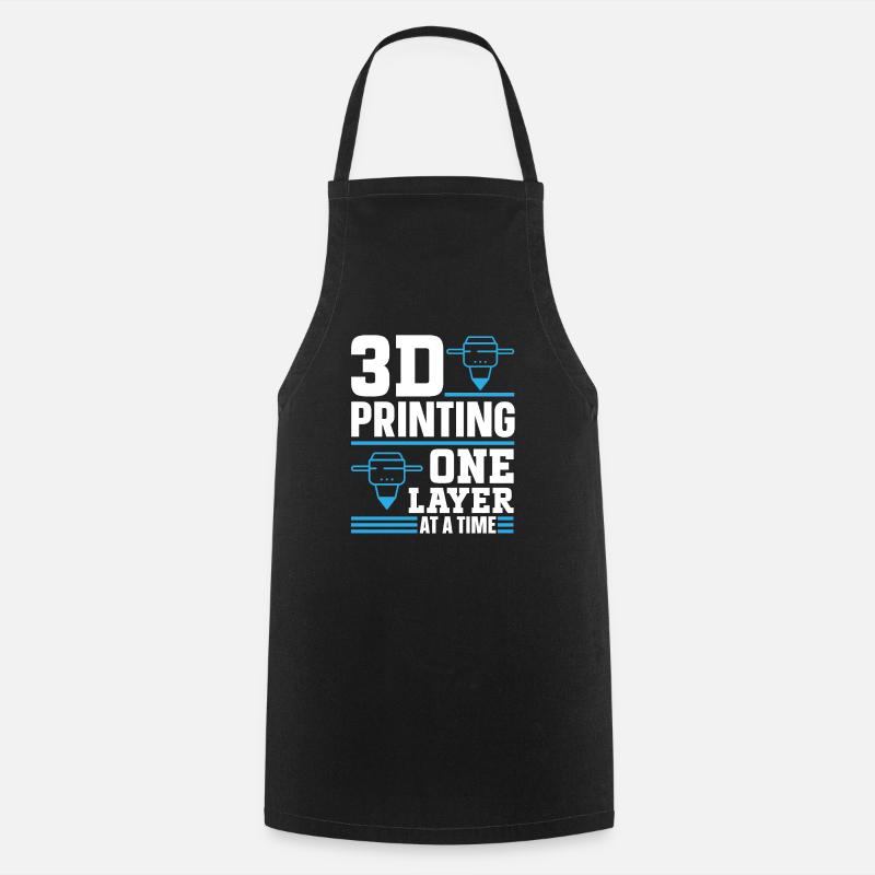 3D Drucker 3D Druck - Kochschürze - Schwarz