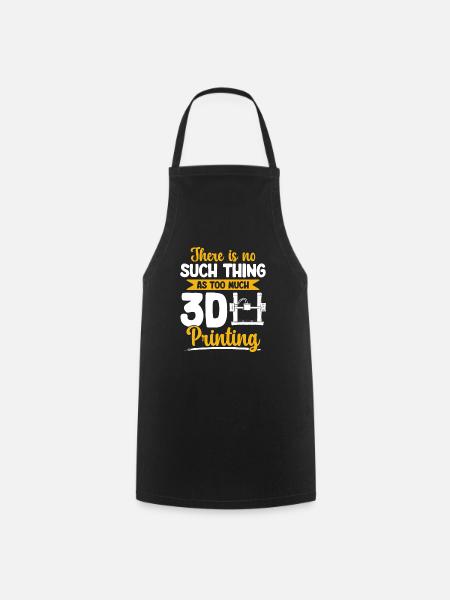 3D Drucker 3D Druck - Kochschürze - Schwarz
