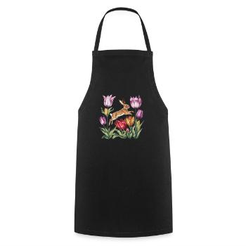 Ostara Eostre Equinox Witch Pagan Goddess Rituals - Cooking Apron - black - Front - AI Model Male 185 dark (185cm)