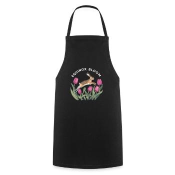 Ostara Eostre Equinox Witch Pagan Goddess Rituals - Cooking Apron - black - Front - AI Model Male 185 dark (185cm)