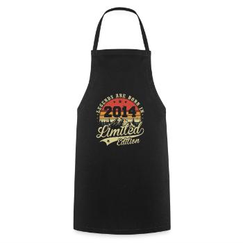 2014 Born Legends Vintage Birthday Gift - Cooking Apron - black - Front - AI Model Male 185 dark (185cm)