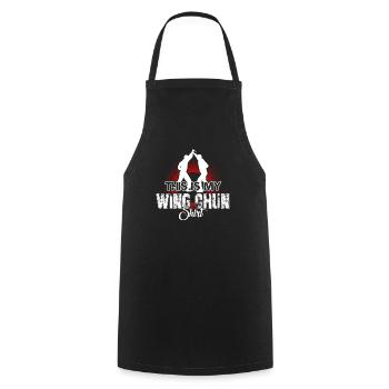 Wing Chun This Is My Wing Chun Shirt - Cooking Apron - black - Front - AI Model Male 185 dark (185cm)