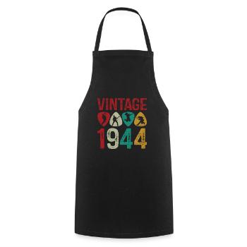 vintage 1944 Guitar Pick guitariste Cool guitare - Tablier de cuisine - noir - Devant - AI Model Male 185 dark (185cm)
