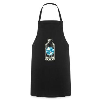 Anti-littering No Environmental Waste Recycle - Cooking Apron - black - Front - AI Model Male 185 dark (185cm)