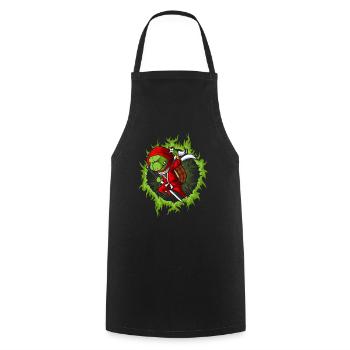 The Fighting - Cooking Apron - black - Front - AI Model Male 185 dark (185cm)