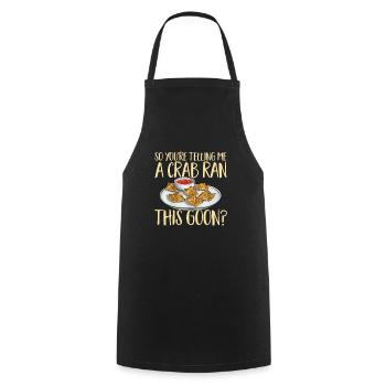 Krabben Rangoon Crab Rangoon - Cooking Apron - black - Front - AI Model Male 185 dark (185cm)