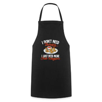 Krabben Rangoon Crab Rangoon - Cooking Apron - black - Front - AI Model Male 185 dark (185cm)