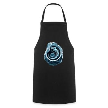 Fossil Hunter, Fossil Hunter, Paleontologist - Cooking Apron - black - Front - AI Model Male 185 dark (185cm)