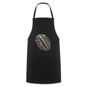 Fossil Hunter, Fossil Hunter, Paleontologist - Cooking Apron - black - Front - AI Model Male 185 dark (185cm)