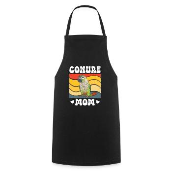 Molina Parakeet Parrot Bird Parakeet - Cooking Apron - black - Front - AI Model Male 185 dark (185cm)