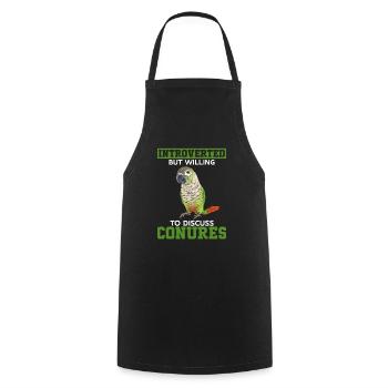 Molina Perruche Perroquet Perruche Oiseau Perruche - Tablier de cuisine - noir - Devant - AI Model Male 185 dark (185cm)