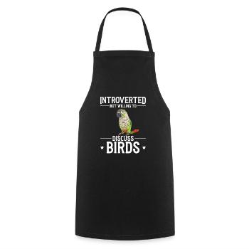 Molina Parakeet Parrot Bird Parakeet - Cooking Apron - black - Front - AI Model Male 185 dark (185cm)