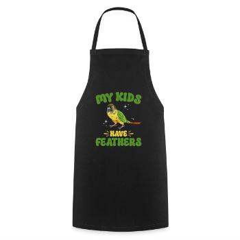 Molina Parakeet Parrot Bird Parakeet - Cooking Apron - black - Front - AI Model Male 185 dark (185cm)