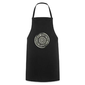 Petroglyph Rock Art Ancient Rock Drawing Indian - Cooking Apron - black - Front - AI Model Male 185 dark (185cm)