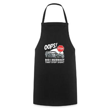 Car drift racing, racing car motorsport drift - Cooking Apron - black - Front - AI Model Male 185 dark (185cm)