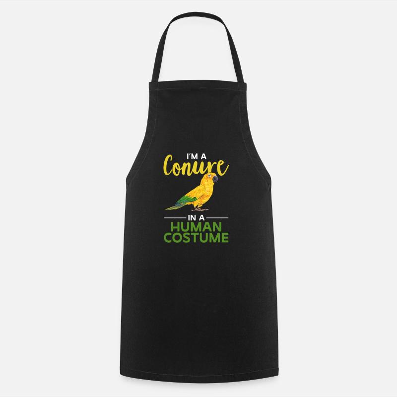 Parakeet Parrot Parakeet Bird - Cooking Apron - black