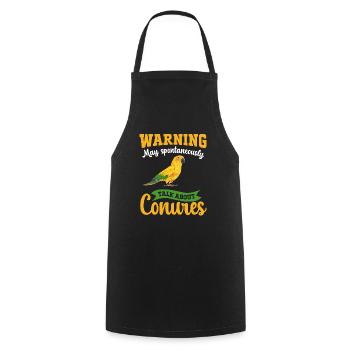 Parakeet Parrot Parakeet Bird - Cooking Apron - black - Front - AI Model Male 185 dark (185cm)