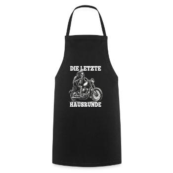 Skeleton Biker The Last House Lap Motorcycle Fan - Cooking Apron - black - Front - AI Model Male 185 dark (185cm)