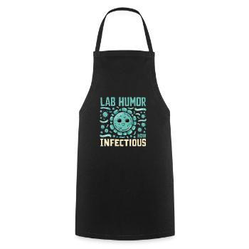 Microbiologist Microbiology Lab Staph Biology - Cooking Apron - black - Front - AI Model Male 185 dark (185cm)