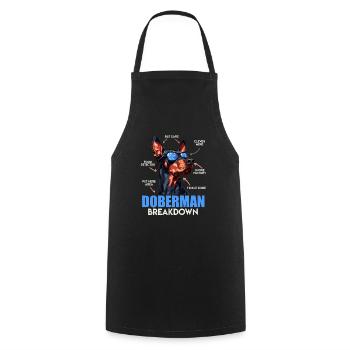 DOBERMAN BREAKDOWN Doberman Owner Funny - Cooking Apron - black - Front - AI Model Male 185 dark (185cm)