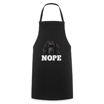 Newfoundland NOPE Newfie Dog Owner Funny - Cooking Apron - black - Front - AI Model Male 185 dark (185cm)