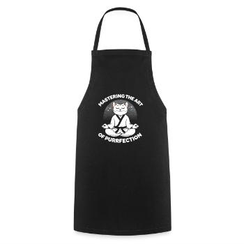 Kung Fu Kung Fu Chinois Kung Fu Asiatique - Tablier de cuisine - noir - Devant - AI Model Male 185 dark (185cm)